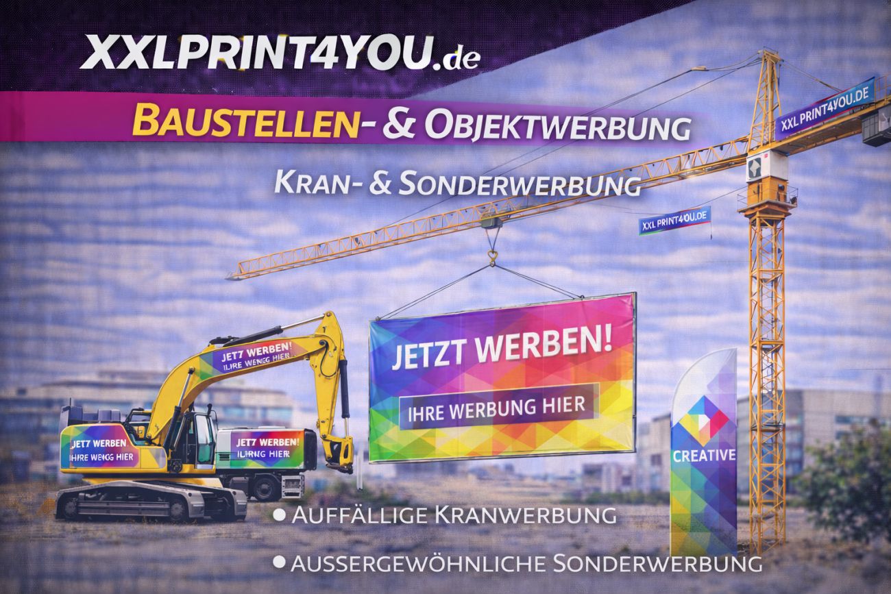 Baustellen- & Objektwerbung Kran- & Sonderwerbung
