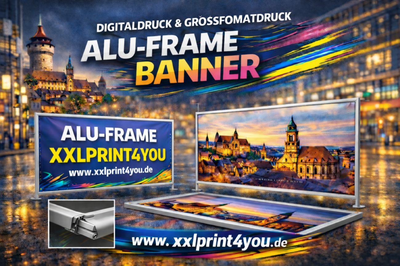 Digitaldruck & Großformatdruck Alu-Frame Banner