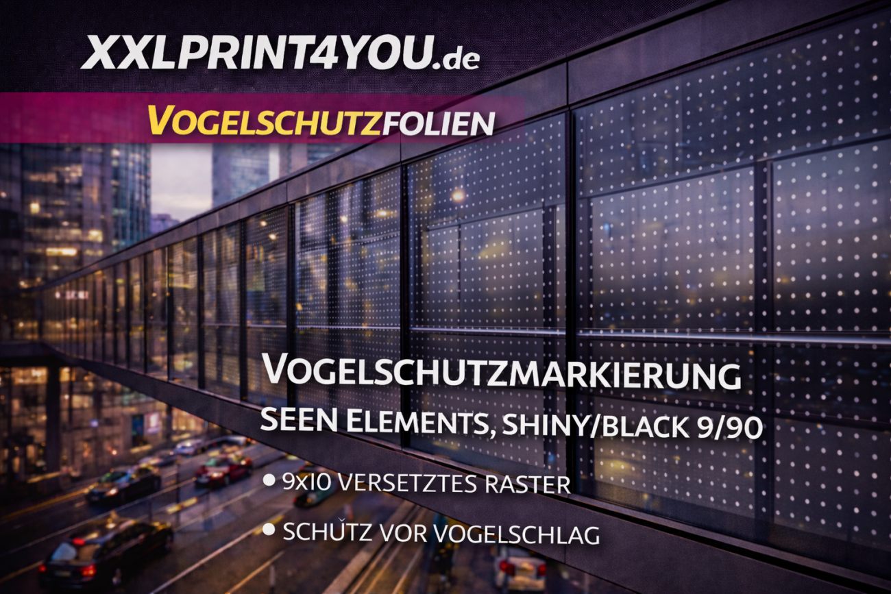 Fenster- & Spezialfolien Vogelschutzfolien