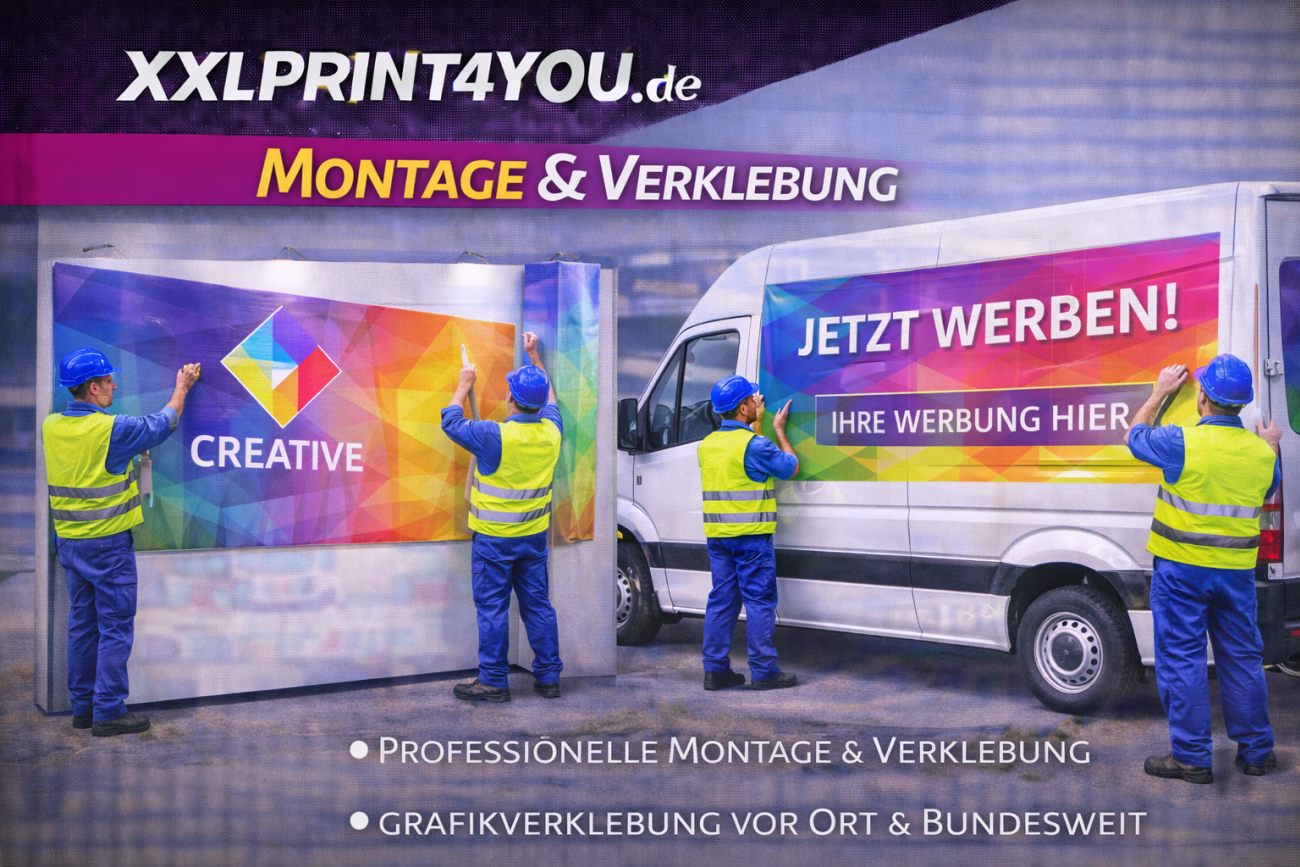 Montage & Verklebung Montage auch mit Fremdfolien