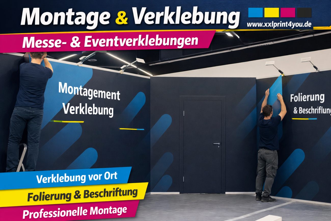 Montage & Verklebung Messe- & Eventverklebungen